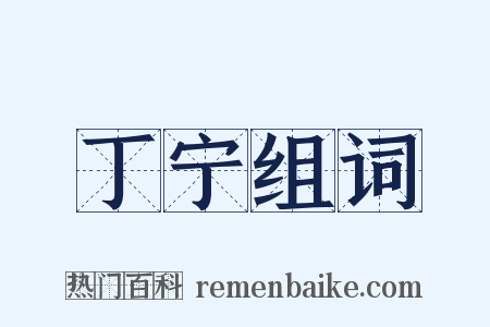 丁宁组词是什么意思的图片